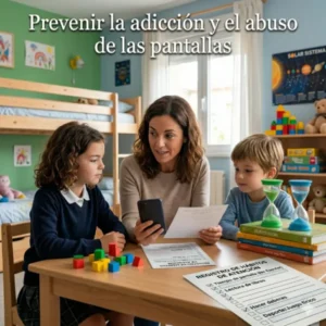 Prevenir la adicción y el abuso de las pantallas